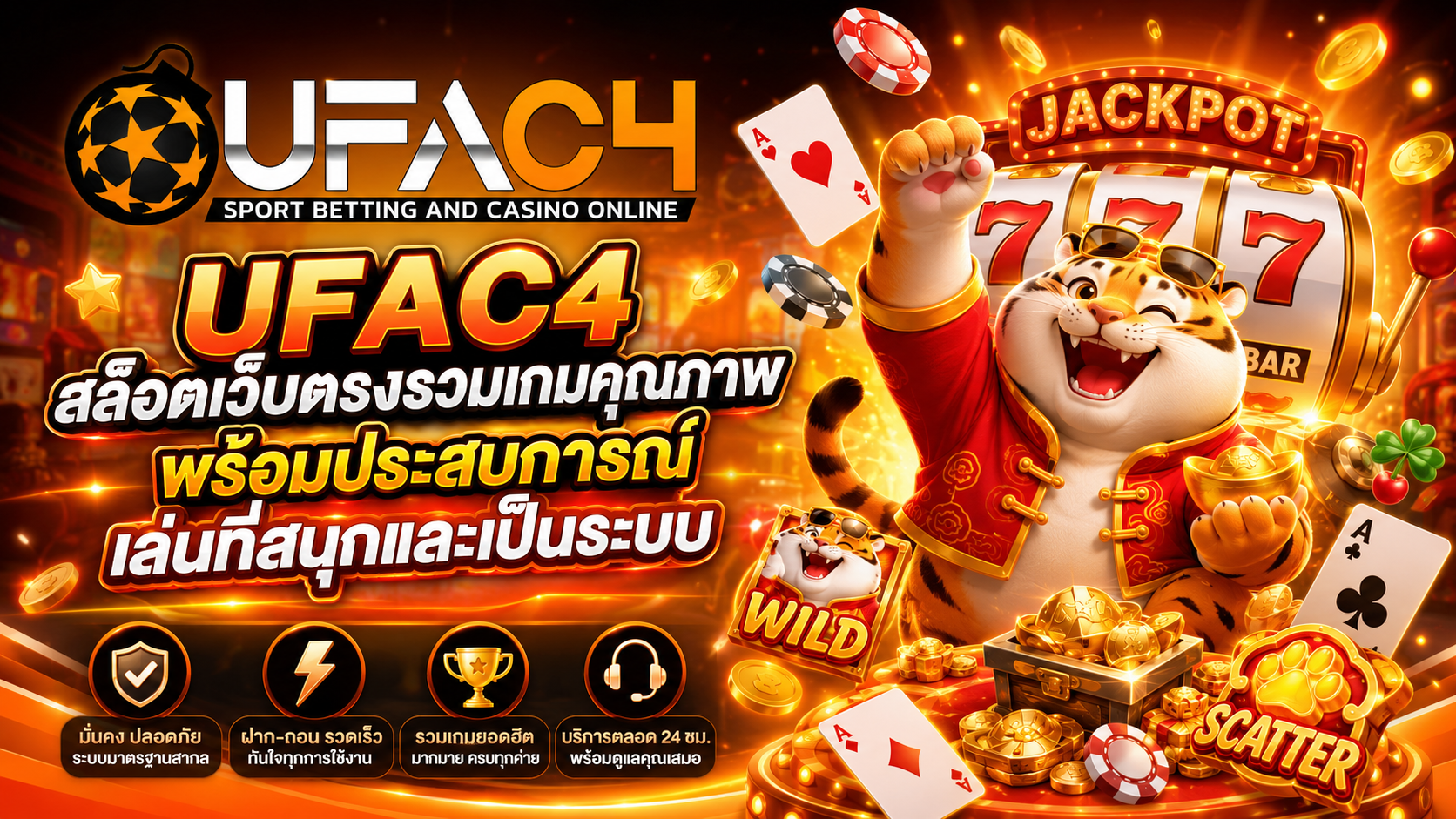 UFAC4 สล็อตเว็บตรงรวมเกมคุณภาพ พร้อมประสบการณ์เล่นที่สนุกและเป็นระบบ​
